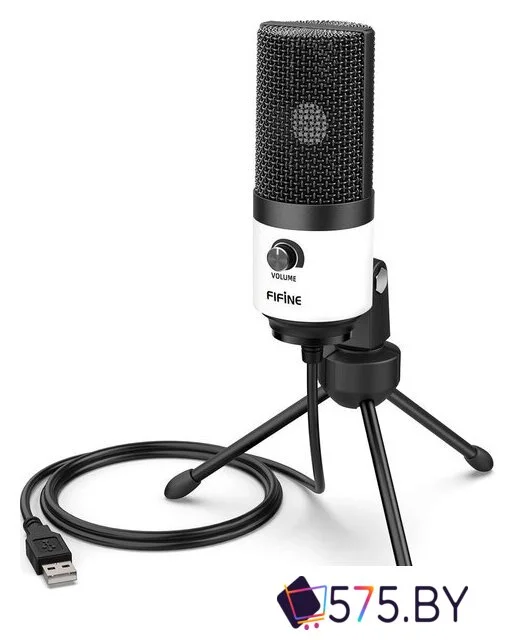 Проводной микрофон FIFINE K669 (белый) в магазине 575.by