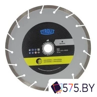 Отрезной диск алмазный  Tyrolit Basic DCU 230x2.6x22.23 34501447 в магазине 575.by