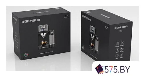 Рожковая кофеварка Redmond (Редмонд) CM702 (черный/хром) в магазине 575.by