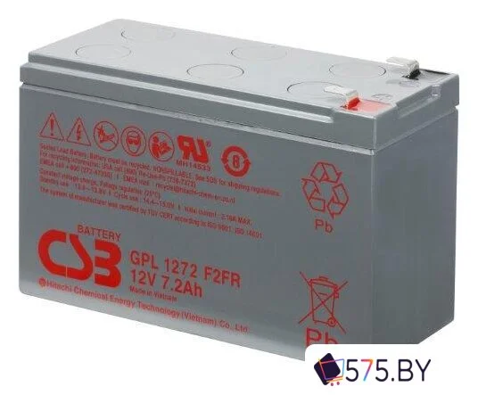 Аккумулятор для ИБП CSB Battery GPL1272 F2FR (12В/7.2 А·ч) в магазине 575.by