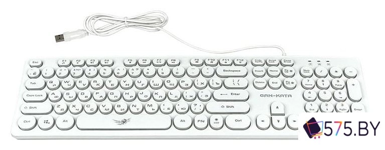 Клавиатура Dialog Gan-Kata KGK-16U (белый) в магазине 575.by