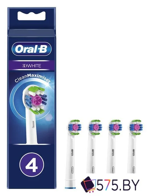Сменная насадка Oral-B 3D White EB18RB-4 (4 шт) в магазине 575.by