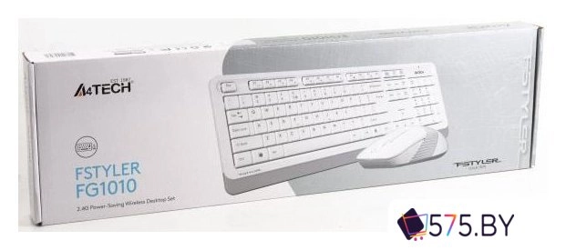Офисный набор A4Tech Fstyler FG1010 (белый/серый) в магазине 575.by