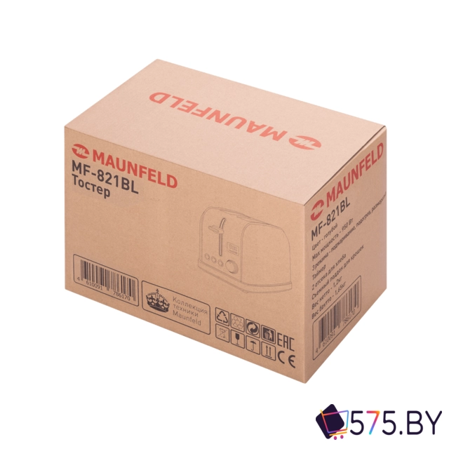 Тостер MAUNFELD MF-821BL в магазине 575.by