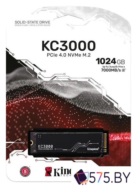 SSD Kingston KC3000 1TB SKC3000S/1024G в магазине 575.by