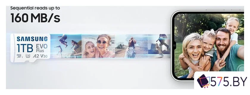Карта памяти Samsung EVO Plus 2024 microSDXC 128GB (с адаптером) в магазине 575.by