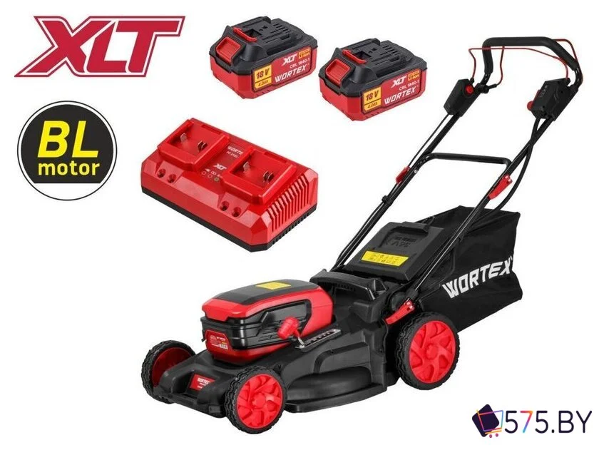 Газонокосилка Wortex CLM 4536-4 XLT Set 2334160 (с 2-мя АКБ) в магазине 575.by