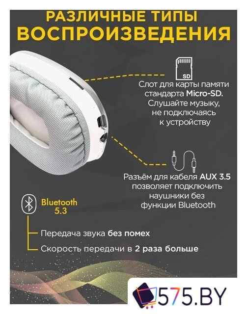 Наушники Hoco W35 Max (серебристый) в магазине 575.by