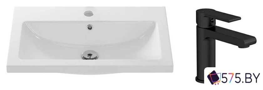 Умывальник Cersanit Como 80 S-UM-COM80/1-w + 63107 в магазине 575.by