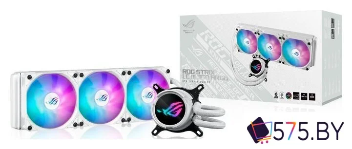 Система жидкостного охлаждения для процессора ASUS ROG Strix LC III 360 ARGB WHT в магазине 575.by