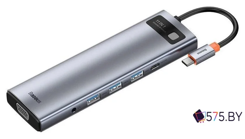 Док-станция Baseus Metal Gleam Series 11-in-1 Multifunctional HUB Type-C Hub Docking Station CAHUB-CT0G в магазине 575.by