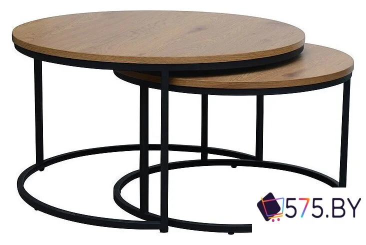 Журнальный столик Signal Atlanta II (дуб/черный) в магазине 575.by