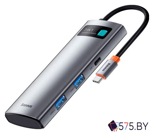 Док-станция Baseus Metal Gleam Series 7-in-1 Multifunctional Type-C WKWG020113 в магазине 575.by