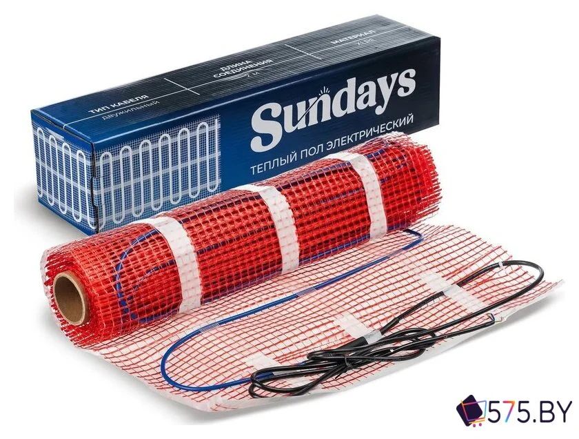 Нагревательный мат Sundays 225Вт (1.5м2, с терморегулятором) в магазине 575.by