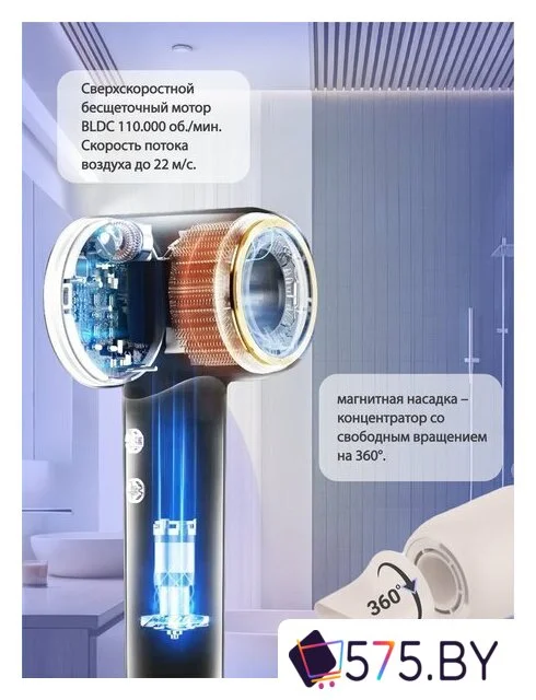 Фен Vivaris VB H8P (розовый) в магазине 575.by