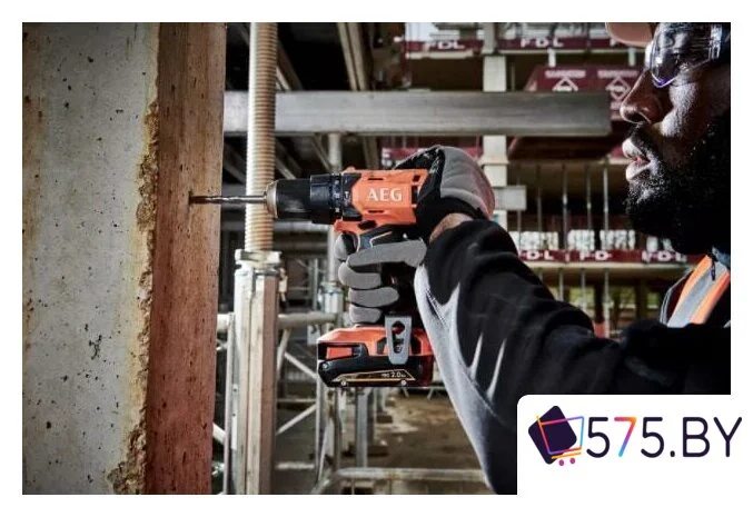 Ударная дрель-шуруповерт AEG Powertools BSB 18G4-202C 4935478631 (с 2-мя АКБ, кейс) в магазине 575.by