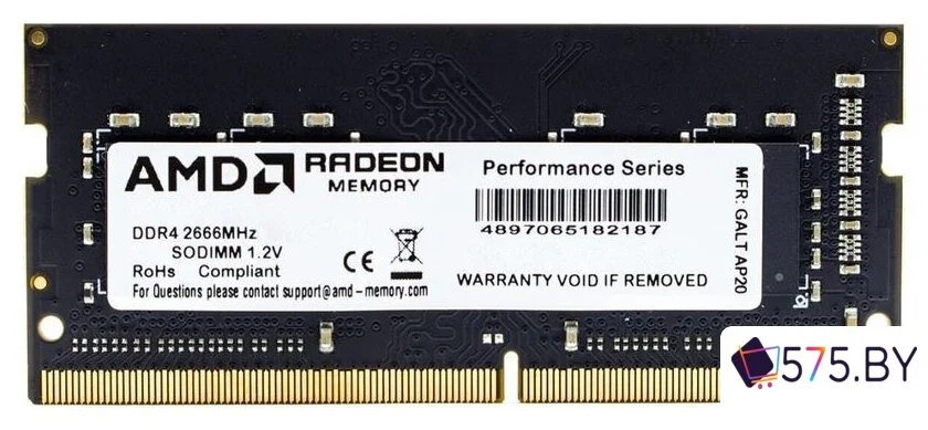 Оперативная память AMD Radeon R7 Performance 16GB DDR4 SODIMM PC4-21300 R7416G2606S2SUO в магазине 575.by