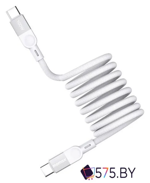 Кабель Momax DC36W USB 3.2 Gen2 Type-C - USB 3.2 Gen2 Type-C (2 м, белый) в магазине 575.by