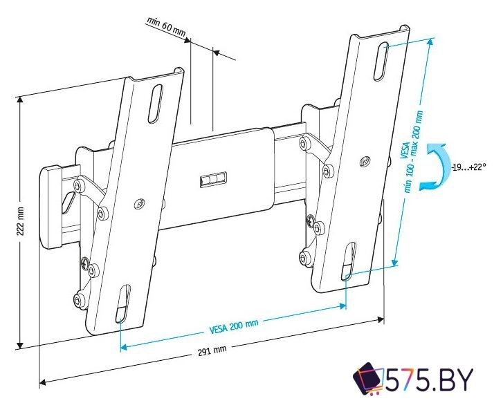 Кронштейн для телевизора Holder LCD-T2611 в магазине 575.by