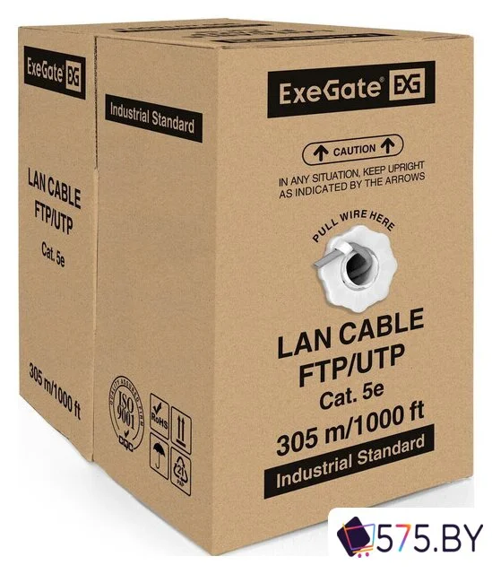 Кабель ExeGate UTP4-C5e-CU-S25-IN -LSZH-GR-305 UTP в магазине 575.by