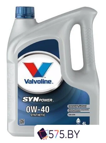Моторное масло Valvoline SynPower 0W-40 4л в магазине 575.by