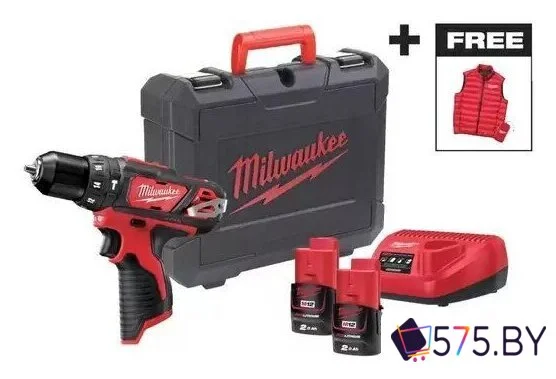 Ударная дрель-шуруповерт Milwaukee M12 BPDMC-202C 4933499465 (с 2-мя АКБ, кейс) в магазине 575.by