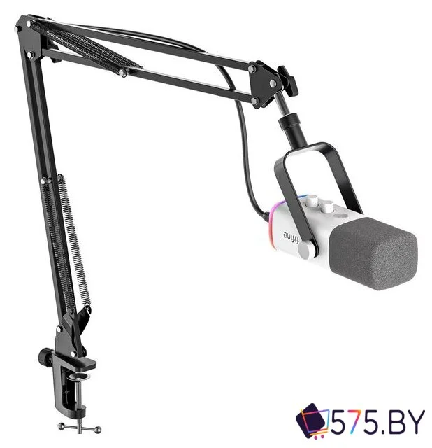 Проводной микрофон FIFINE AM8T (белый) в магазине 575.by