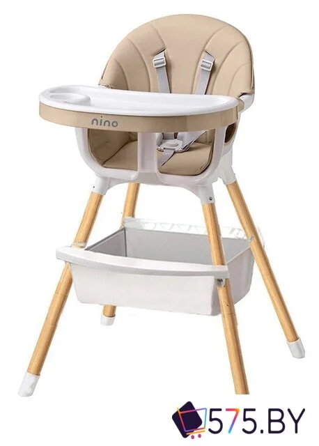 Высокий стульчик Nino Lark (бежевый) в магазине 575.by
