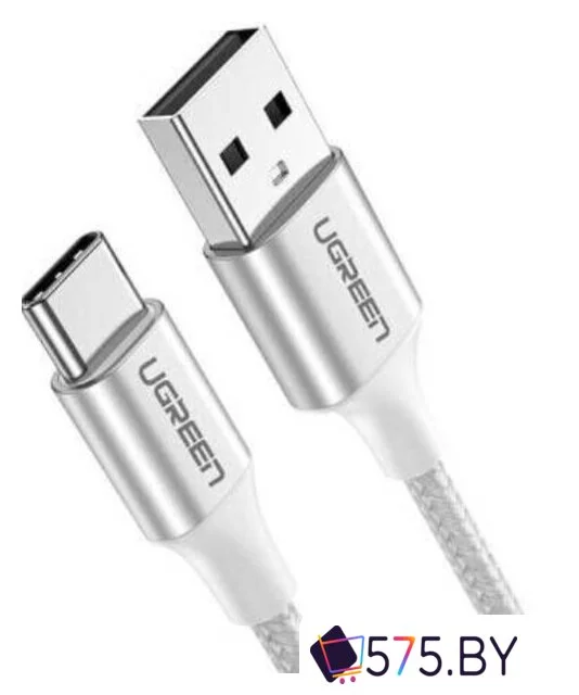 Кабель Ugreen US287 60122 USB Type-A - USB Type-C (1.5 м, белый) в магазине 575.by