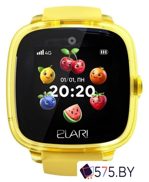 Детские умные часы Elari KidPhone Fresh 4G (желтый) в магазине 575.by