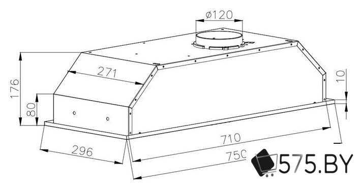 Кухонная вытяжка Schtoff TDM 75 Inox (нержавеющая сталь) в магазине 575.by