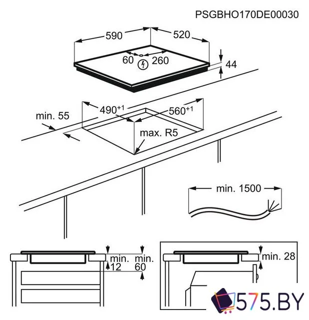 Варочная панель Electrolux EIS62443 в магазине 575.by