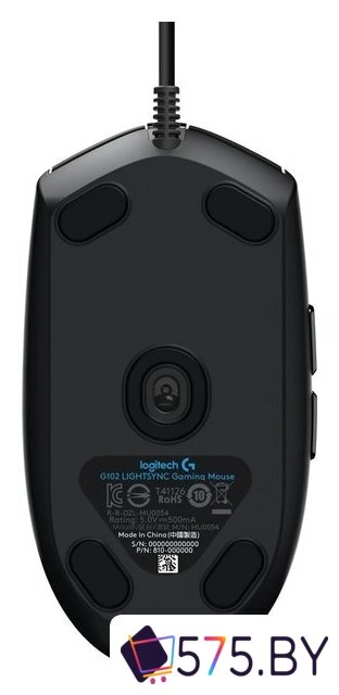Игровая мышь Logitech G102 Lightsync (черный) в магазине 575.by