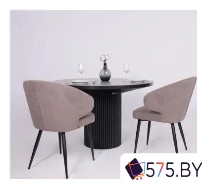 Стул с подлокотниками Мамадома Rob (b05 Latte Lux/черный) в магазине 575.by