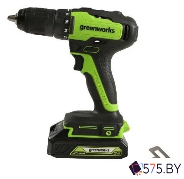 Дрель-шуруповерт Greenworks GD24DD35K2 3704007CUC (с 2-мя АКБ) в магазине 575.by