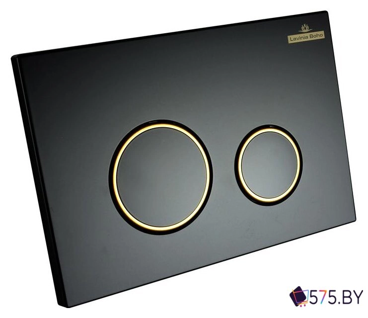 Панель смыва Lavinia Boho Relfix 38050803 (матовый черный/золотой глянец) в магазине 575.by