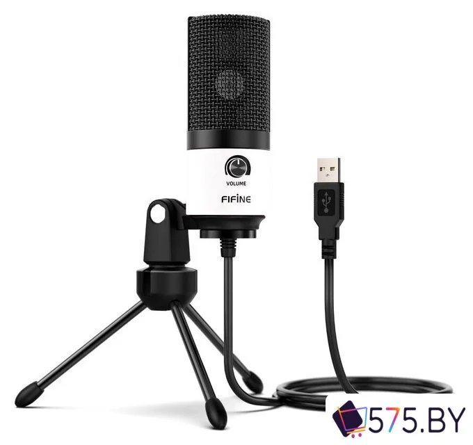 Проводной микрофон FIFINE K669 (белый) в магазине 575.by