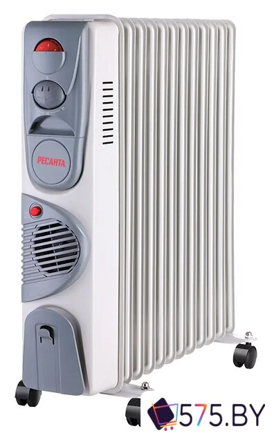 Масляный радиатор с вентилятором Ресанта ОМ-12НВ в магазине 575.by