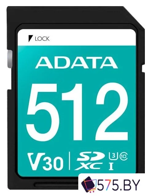 Карта памяти ADATA Premier Pro SDXC 512GB ASDX512GUI3V30S-R в магазине 575.by