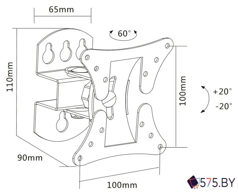 Кронштейн для телевизора Ultramounts UM857 в магазине 575.by