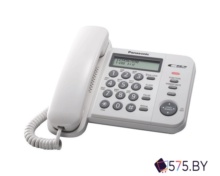 Проводной телефон Panasonic KX-TS2356RUB (черный) в магазине 575.by