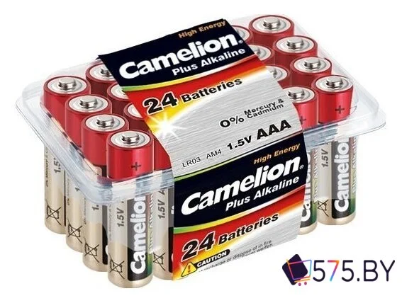 Батарейка Camelion AAA 24 шт. [LR03-PB24] в магазине 575.by