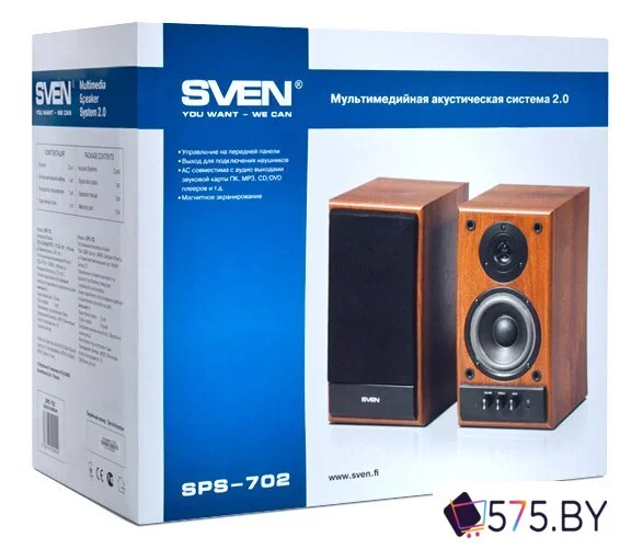 Акустика SVEN SPS-702 (орех) в магазине 575.by
