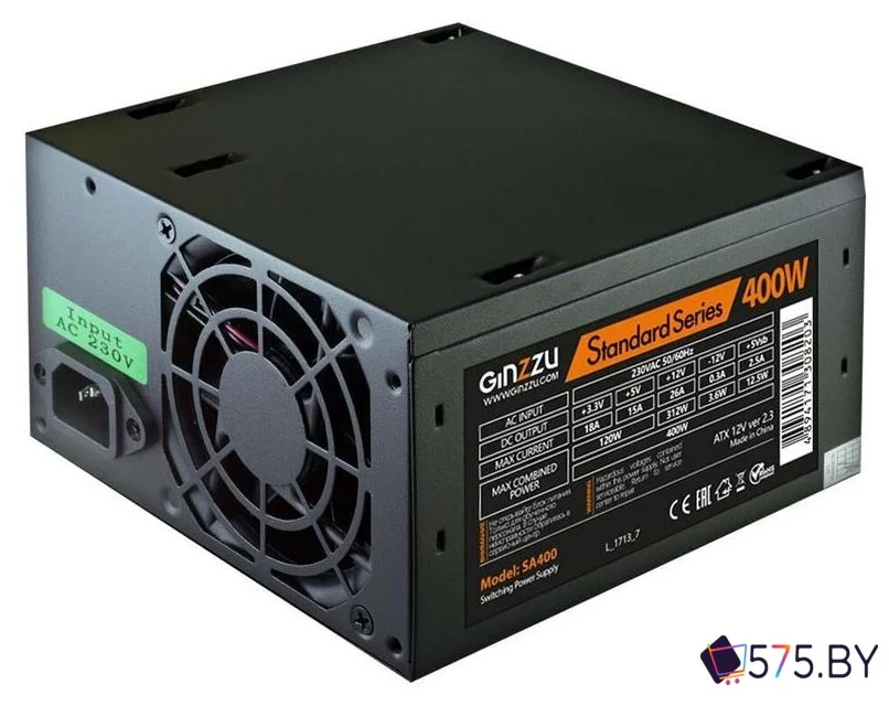 Блок питания Ginzzu SA400 в магазине 575.by