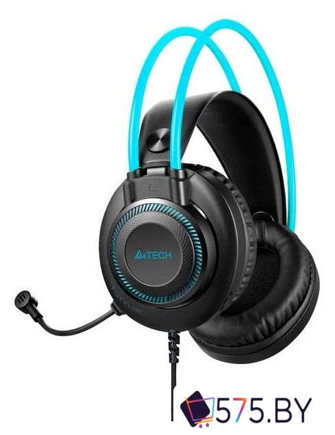Наушники A4Tech Fstyler FH200i (черный/голубой) в магазине 575.by