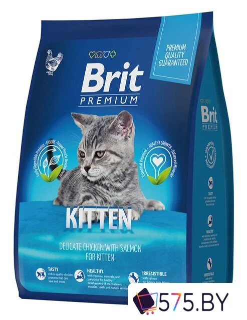 Сухой корм для кошек Brit Premium Cat Kitten для котят с курицей 8 кг в магазине 575.by
