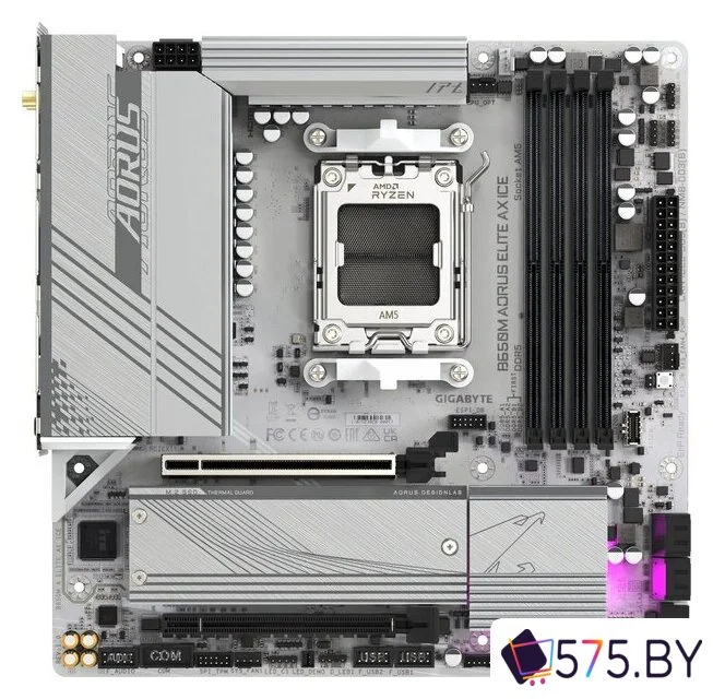 Материнская плата Gigabyte B650M Aorus Elite AX Ice в магазине 575.by
