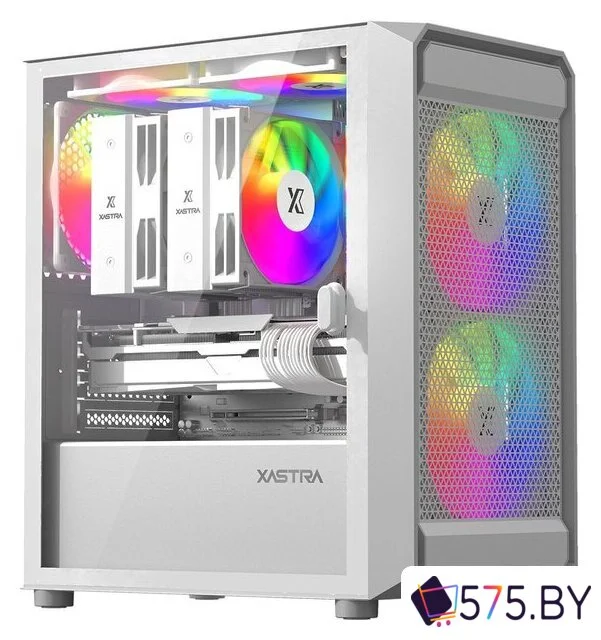 Корпус XASTRA A303M 3ARGB (белый) в магазине 575.by