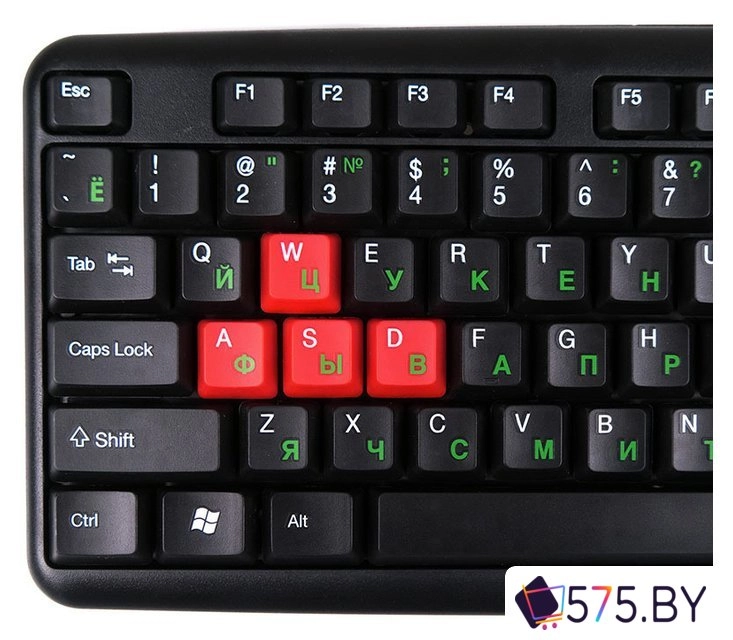 Клавиатура Nakatomi KN-02U Black-Red в магазине 575.by