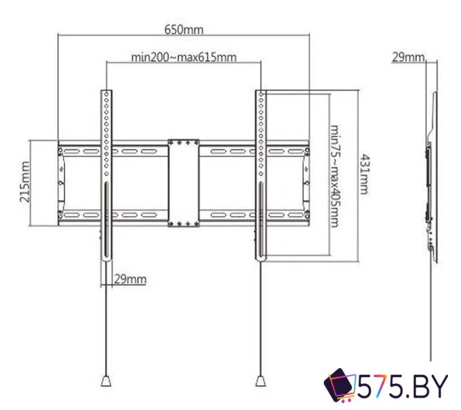 Кронштейн для телевизора Gembird WM-80F-01 в магазине 575.by
